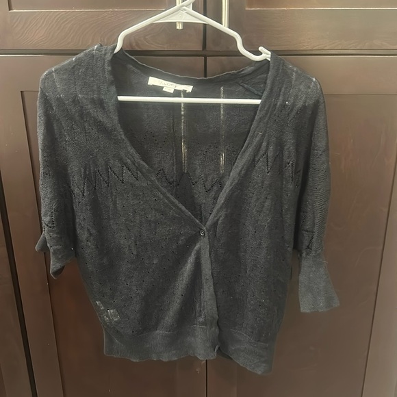 Loft Lightweight Lace Cardigan Size Medium - Picture 1 of 4